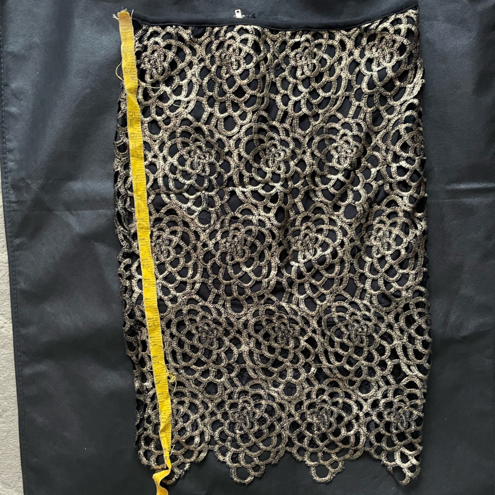 Black and gold skirt
